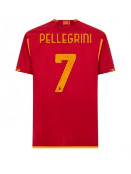 Billige AS Roma Lorenzo Pellegrini #7 Hjemmedrakt 2023-24 Kortermet